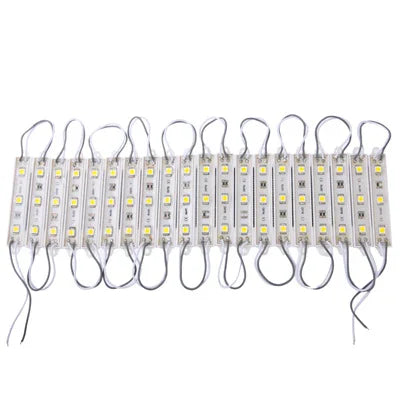 20x 3-LED Luz Branca Quente 5050 SMD LED, DC 12V
