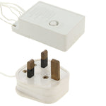 Para Festa de Natal, 100 LED Luz Branca, com Controlador de 8 Funções, 220V, Ficha UK
