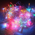 Para Festa de Natal, 50 LED, Luz RGB, Alimentado a Pilhas