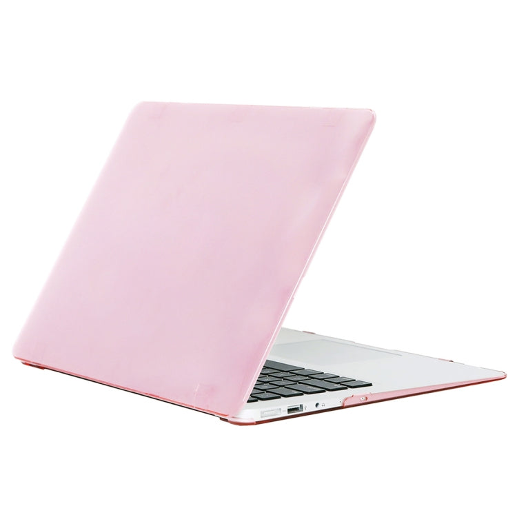 Estojo Protetor Rígido de Cristal para Laptop MacBook Air 13,3 polegadas A1466 2012-2017 / A1369 2010-2012, Rosa