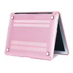 Estojo Protetor Rígido de Cristal para Laptop MacBook Air 13,3 polegadas A1466 2012-2017 / A1369 2010-2012, Rosa