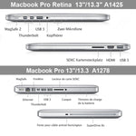 Estojo Protetor Rígido de Plástico Fosco para MacBook Pro 13,3 polegadas, S-MAC-0023A, S-MAC-0023B, S-MAC-0023C, S-MAC-0023D, S-MAC-0023E, S-MAC-0023F, S-MAC-0023G, S-MAC-0023H