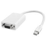 Adaptador Mini Display para VGA Fêmea de 15 Pinos para Apple, Mini DP para VGA 15 Pinos