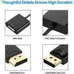 Adaptador DisplayPort Macho para DVI 24+5 Fêmea, Comprimento do Cabo: 12cm, DP Macho para DVI 24+5 Fêmea