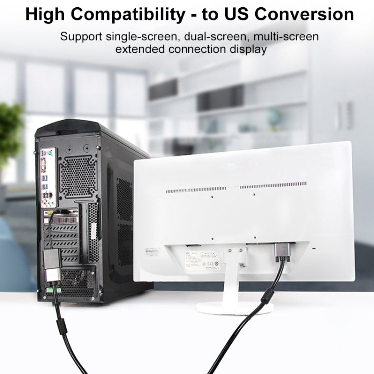 Adaptador DisplayPort Macho para DVI 24+5 Fêmea, Comprimento do Cabo: 12cm, DP Macho para DVI 24+5 Fêmea