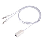 Cabo adaptador de jack de microfone fêmea 3,5mm para jack de auscultadores macho 3,5mm para computador Apple, Comprimento: 78cm