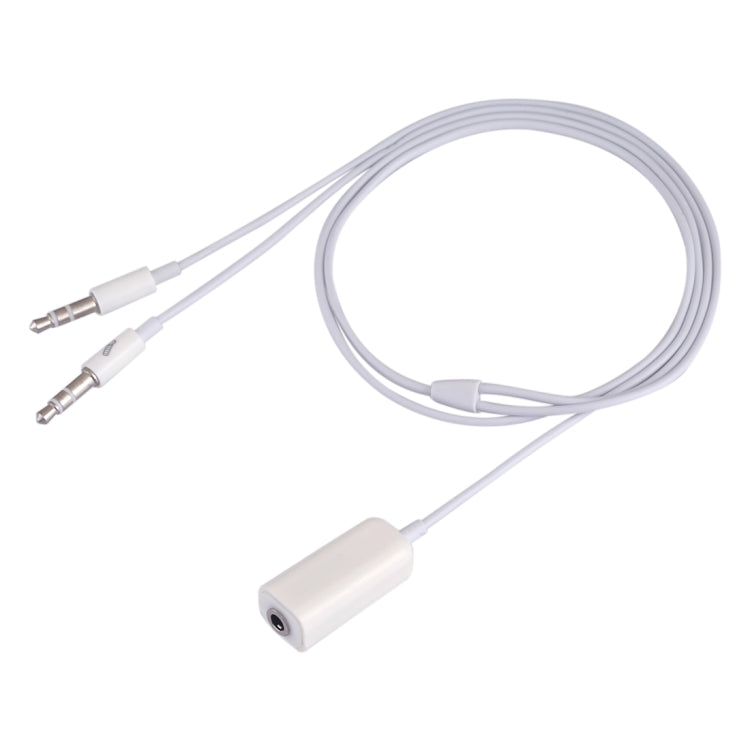 Cabo adaptador de jack de microfone fêmea 3,5mm para jack de auscultadores macho 3,5mm para computador Apple, Comprimento: 78cm
