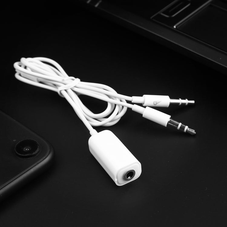 Cabo adaptador de jack de microfone fêmea 3,5mm para jack de auscultadores macho 3,5mm para computador Apple, Comprimento: 78cm