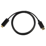 Cabo DisplayPort Macho para HDMI Macho, Comprimento do Cabo: 1,8m, DP para HDMI Macho Preto