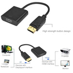 Adaptador de Vídeo DisplayPort Macho para HDMI Fêmea, Comprimento: 15cm, DP Macho para HDMI Fêmea (Dourado)