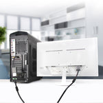 Conversor DisplayPort Macho para VGA Fêmea, Comprimento: 20cm, DP Macho para VGA Fêmea 20cm Branco, DP Macho para VGA Fêmea Preto