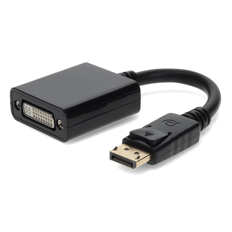 Cabo Adaptador DisplayPort Macho para DVI 24+1 Fêmea, Comprimento: 20cm, DP Macho para DVI 24+1 Fêmea
