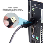 Cabo Adaptador DisplayPort Macho para HDMI Macho, Comprimento: 1,8m, DP para HDMI Macho Branco, DP para HDMI Macho (Dourado)