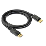 Cabo DisplayPort Macho para DisplayPort Macho, Comprimento: 1,8m, DP para DP Macho (Dourado)