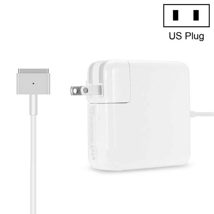 Adaptador de Energia MagSafe 2 A1424 85W 20V 4.25A 5 Pinos para MacBook, Comprimento do Cabo: 1,6m, Ficha US, Ficha US 85W