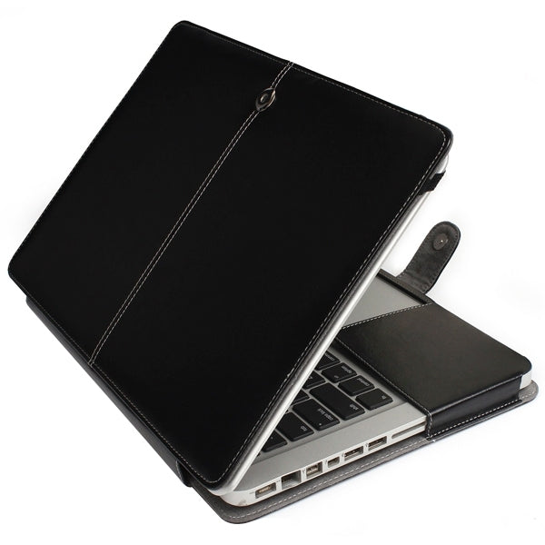 Capa de Couro para Portátil com Fecho de Pressão para MacBook Pro 13,3 polegadas