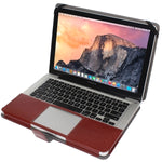 Capa de Couro para Portátil com Fecho de Pressão para MacBook Pro 13,3 polegadas