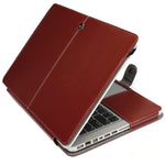 Capa de Couro para Portátil com Fecho de Pressão para MacBook Pro 13,3 polegadas