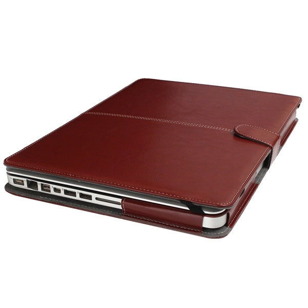 Capa de Couro para Portátil com Fecho de Pressão para MacBook Pro 13,3 polegadas