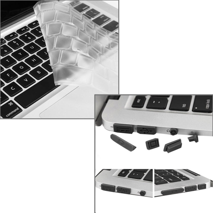 ENKAY para Macbook Air 11.6 polegadas (versão US) / A1370 / A1465 Capa protetora rígida fosca 3 em 1 Hat-Prince com proteção para teclado e tampas para portas contra pó