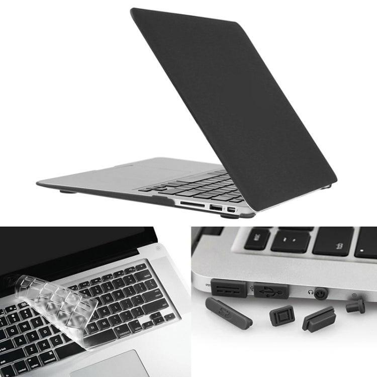 ENKAY para Macbook Air 11.6 polegadas (versão US) / A1370 / A1465 Capa protetora rígida fosca 3 em 1 Hat-Prince com proteção para teclado e tampas para portas contra pó