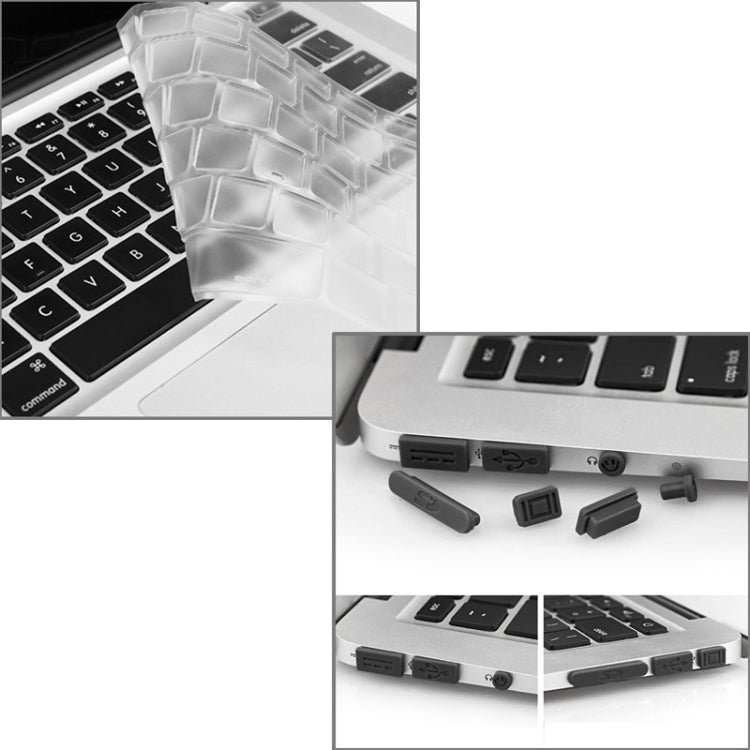 ENKAY para Macbook Air 13,3 polegadas (Versão US) / A1369 / A1466 Capa Protetora Plástica Dura Fosca 3 em 1 Hat-Prince com Proteção para Teclado e Tampa para Porta de Poeira