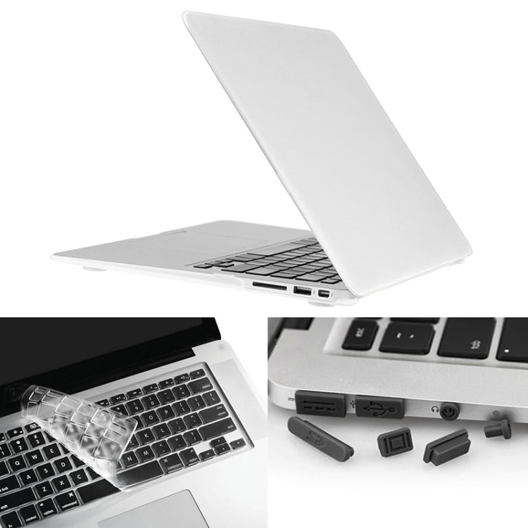 ENKAY para Macbook Air 13,3 polegadas (Versão US) / A1369 / A1466 Capa Protetora Plástica Dura Fosca 3 em 1 Hat-Prince com Proteção para Teclado e Tampa para Porta de Poeira