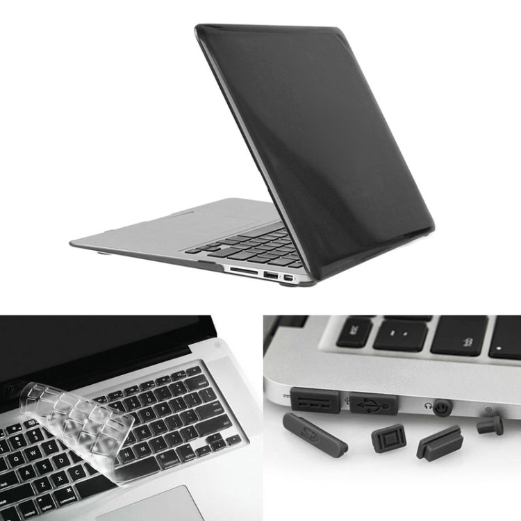 ENKAY para Macbook Air 13,3 polegadas (versão US) / A1369 / A1466 Capa protetora rígida cristal 3 em 1 Hat-Prince com proteção para teclado e tampão para porta contra pó