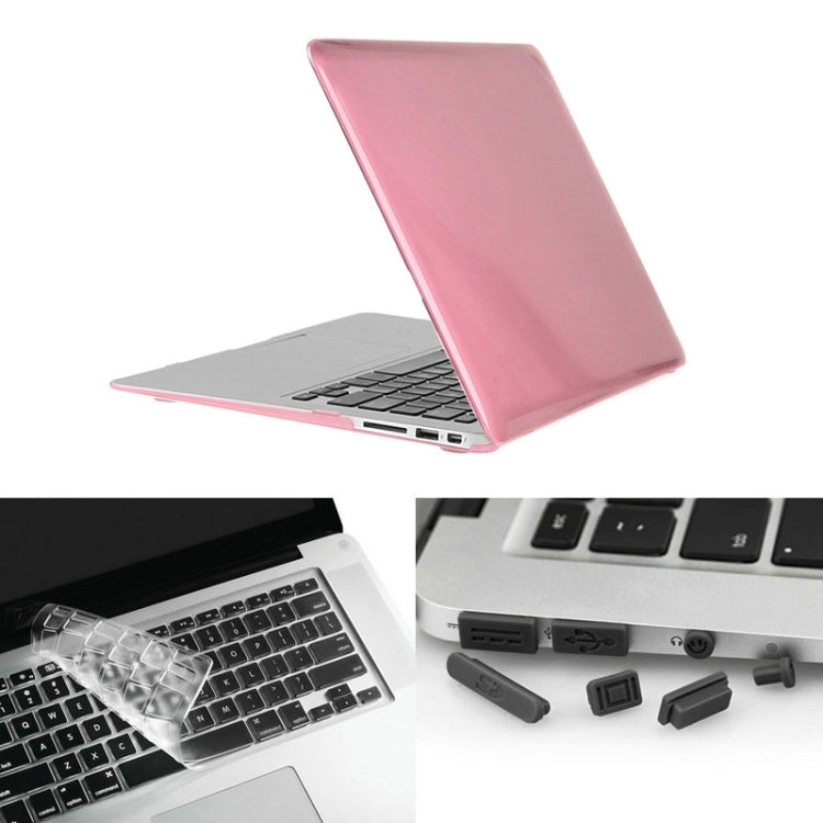 ENKAY para Macbook Air 13,3 polegadas (versão US) / A1369 / A1466 Capa protetora rígida cristal 3 em 1 Hat-Prince com proteção para teclado e tampão para porta contra pó