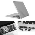 ENKAY para Macbook Air 13,3 polegadas (versão US) / A1369 / A1466 Capa protetora rígida cristal 3 em 1 Hat-Prince com proteção para teclado e tampão para porta contra pó