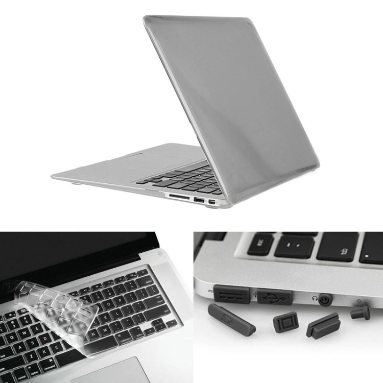 ENKAY para Macbook Air 13,3 polegadas (versão US) / A1369 / A1466 Capa protetora rígida cristal 3 em 1 Hat-Prince com proteção para teclado e tampão para porta contra pó