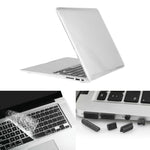 ENKAY para Macbook Air 13,3 polegadas (versão US) / A1369 / A1466 Capa protetora rígida cristal 3 em 1 Hat-Prince com proteção para teclado e tampão para porta contra pó