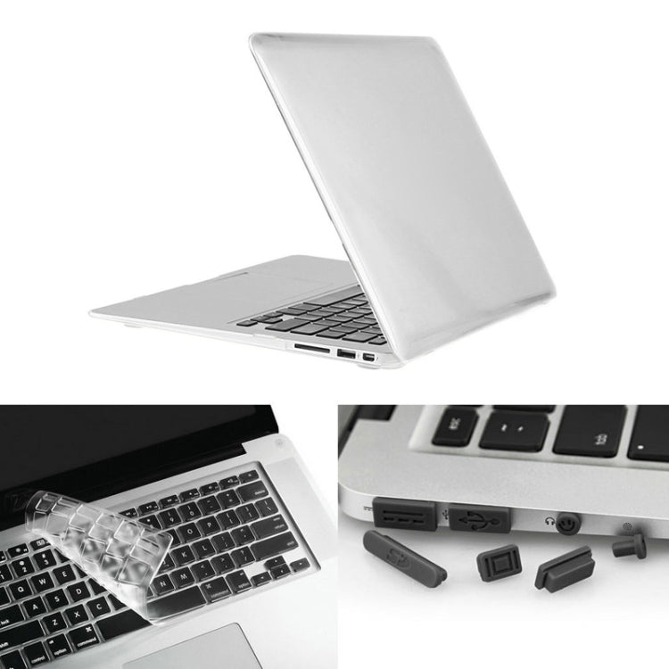 ENKAY para Macbook Air 13,3 polegadas (versão US) / A1369 / A1466 Capa protetora rígida cristal 3 em 1 Hat-Prince com proteção para teclado e tampão para porta contra pó