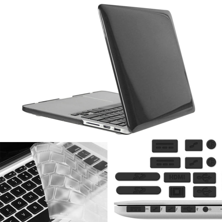 ENKAY para Macbook Pro Retina 13,3 polegadas (Versão US) / A1425 / A1502 Hat-Prince capa protetora rígida de plástico cristal 3 em 1 com proteção para teclado e tampa para porta contra pó