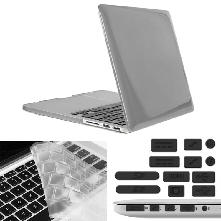 ENKAY para Macbook Pro Retina 13,3 polegadas (Versão US) / A1425 / A1502 Hat-Prince capa protetora rígida de plástico cristal 3 em 1 com proteção para teclado e tampa para porta contra pó
