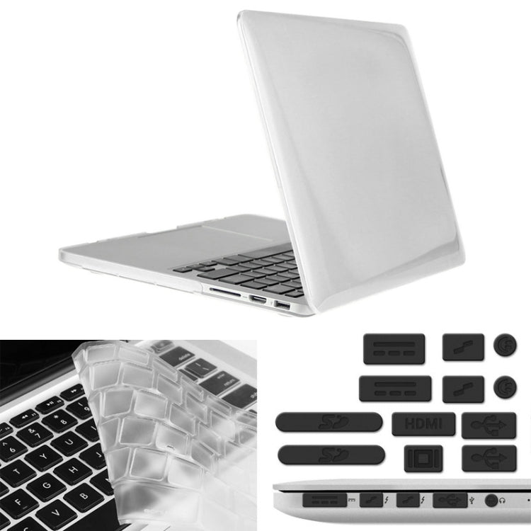 ENKAY para Macbook Pro Retina 13,3 polegadas (Versão US) / A1425 / A1502 Hat-Prince capa protetora rígida de plástico cristal 3 em 1 com proteção para teclado e tampa para porta contra pó