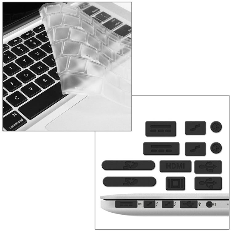 ENKAY para Macbook Pro Retina 13,3 polegadas (Versão US) / A1425 / A1502 Hat-Prince capa protetora rígida de plástico cristal 3 em 1 com proteção para teclado e tampa para porta contra pó