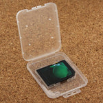 100 Unidades Caixa Transparente de Plástico para Cartão de Armazenamento SD + Cartão Micro SD (Cartão TF), Cartão SD+TF