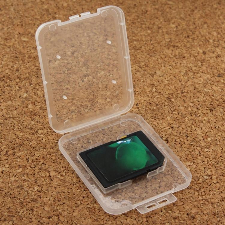 100 Unidades Caixa Transparente de Plástico para Cartão de Armazenamento SD + Cartão Micro SD (Cartão TF), Cartão SD+TF