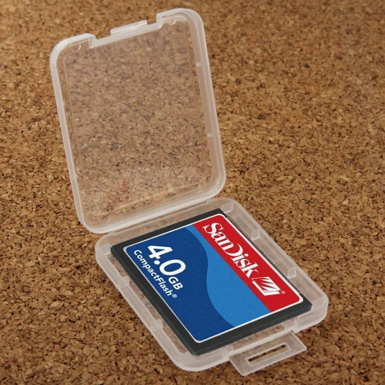 100 Unidades Caixa Transparente de Plástico para Cartão Compact Flash / Cartão CF, Cartão CF