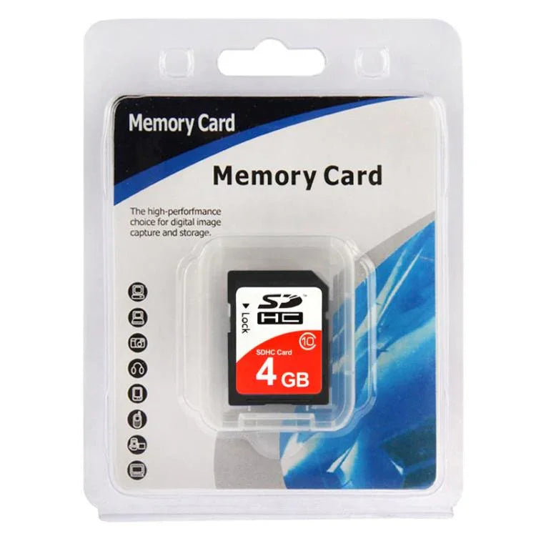 Cartão de Memória para Câmara SDHC Classe 10 de Alta Velocidade 4GB (Capacidade 100% Real), 4GB