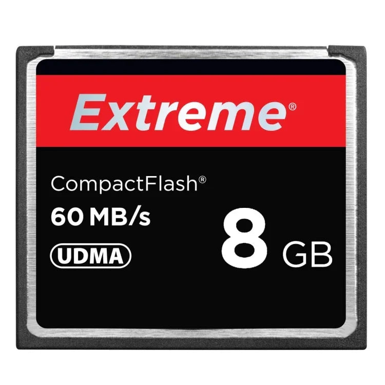 Cartão Compact Flash Extremo 8GB, Velocidade de Leitura 400X, até 60 MB/S (Capacidade 100% Real), 8GB