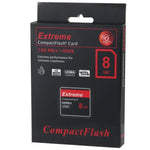 Cartão Compact Flash Extremo 8GB, Velocidade de Leitura 400X, até 60 MB/S (Capacidade 100% Real), 8GB