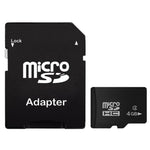 Cartão de Memória Micro SD(TF) Classe 10 de Alta Velocidade 4GB de Taiwan, Escrita: 8mb/s, Leitura: 12mb/s (Capacidade 100% Real), Cartão Nu 4GB