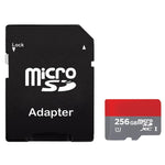 Cartão de Memória TF/Micro SDHC UHS-1(U1) Classe 10 de Alta Velocidade 256GB, Gravação: 15mb/s, Leitura: 30mb/s (Capacidade 100% Real), 256GB