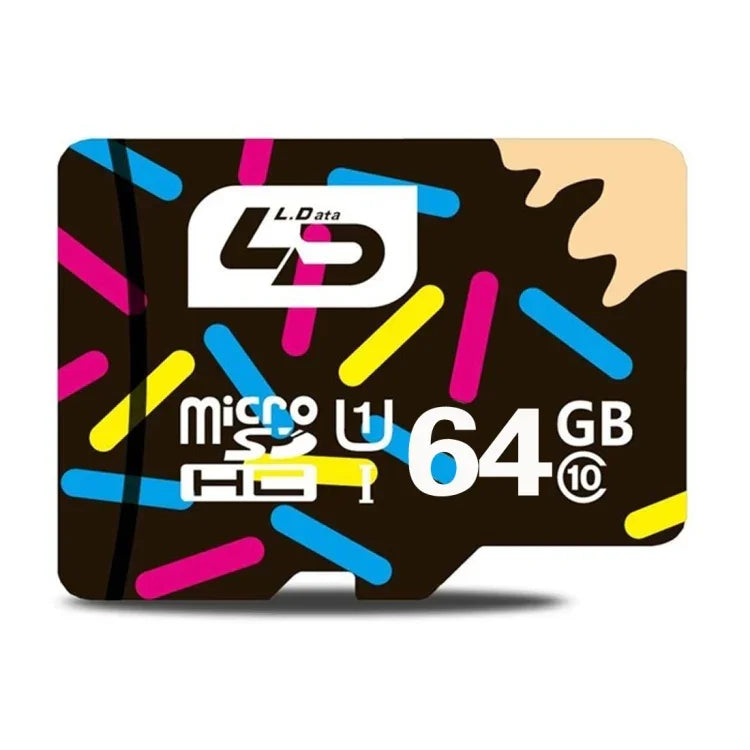 Cartão de Memória TF/Micro SDXC UHS-1(U1) Classe 10 LD de Alta Velocidade, 16GB, 32GB, 64GB, 128GB