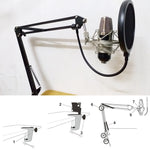 Suporte NB-35 para gravação em estúdio, transmissão em direto, espetáculo ao vivo, KTV, etc.