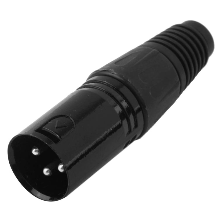 Adaptador de Conector de Microfone Macho XLR de 3 Pinos, Plug Macho XLR