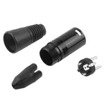 Adaptador de Conector de Microfone Macho XLR de 3 Pinos, Plug Macho XLR