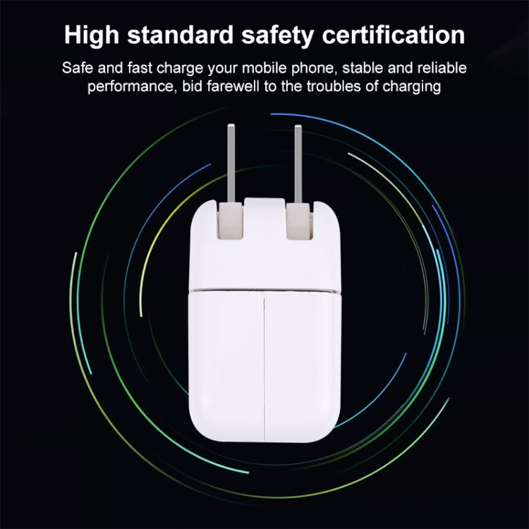 Adaptador de Carregamento USB 10W com Ficha Dobrável, Ficha US, Ficha US